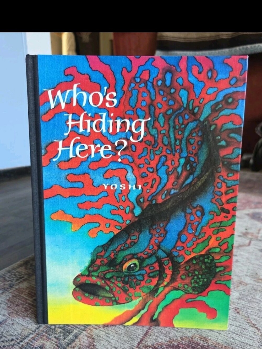 Yoshi Who's Hiding Here? Hardcover Children's Book 1987 SIGNED